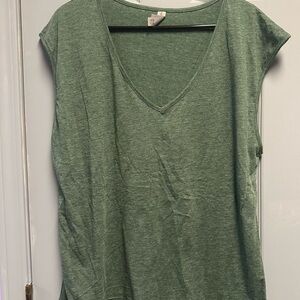 Next Level Apparel Heather Green Muscle Tee
